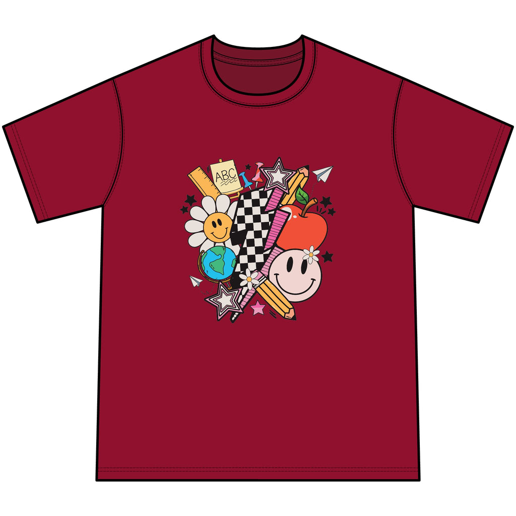 Retro Happy Faces & Checkerboard