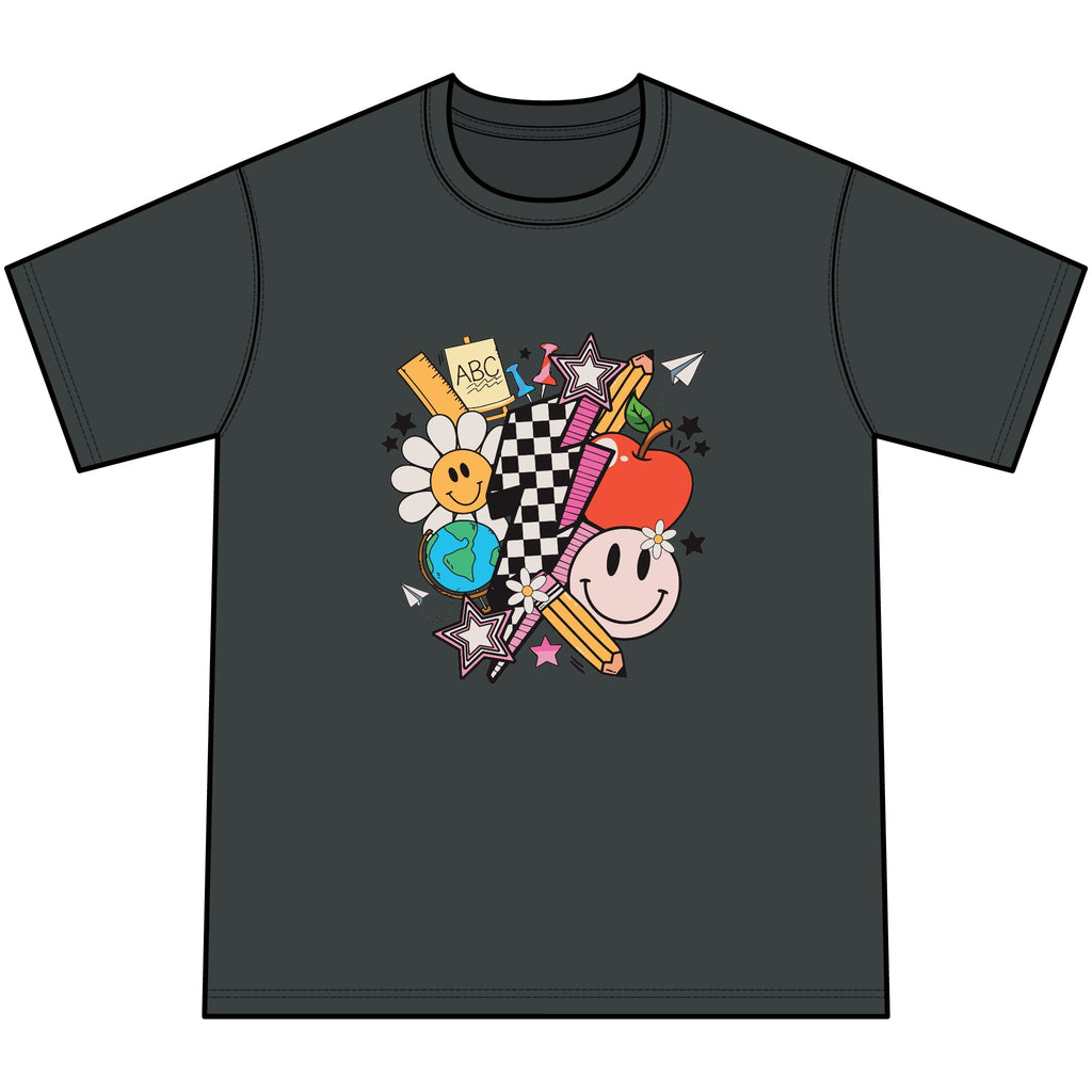 Retro Happy Faces & Checkerboard