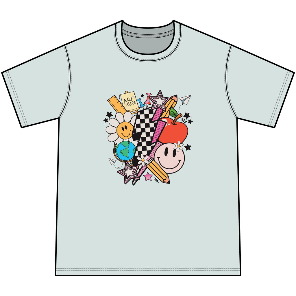 Retro Happy Faces & Checkerboard