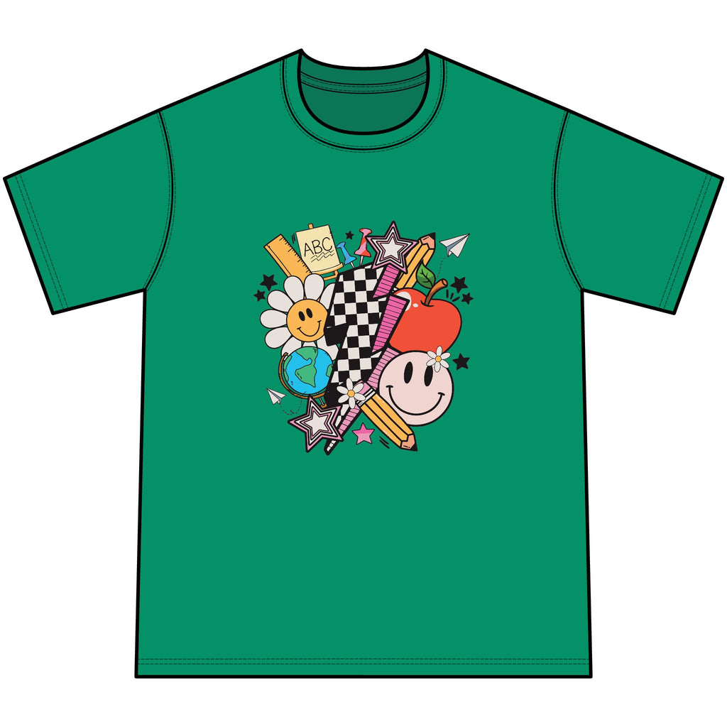 Retro Happy Faces & Checkerboard