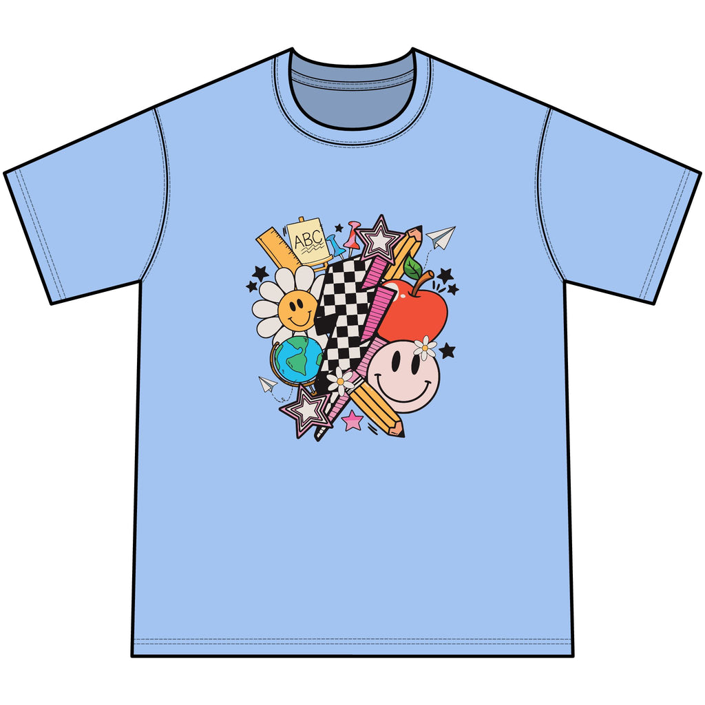 Retro Happy Faces & Checkerboard