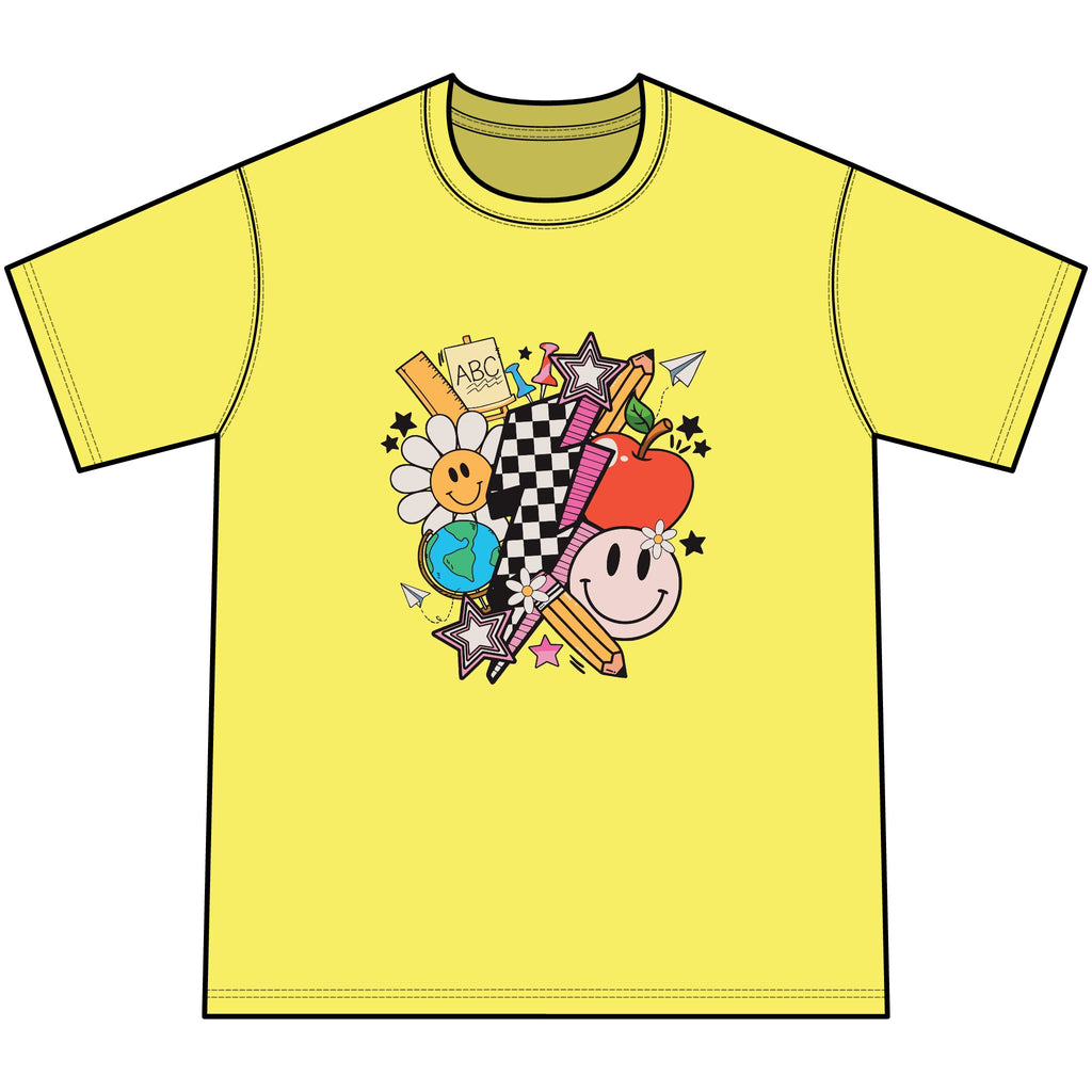 Retro Happy Faces & Checkerboard