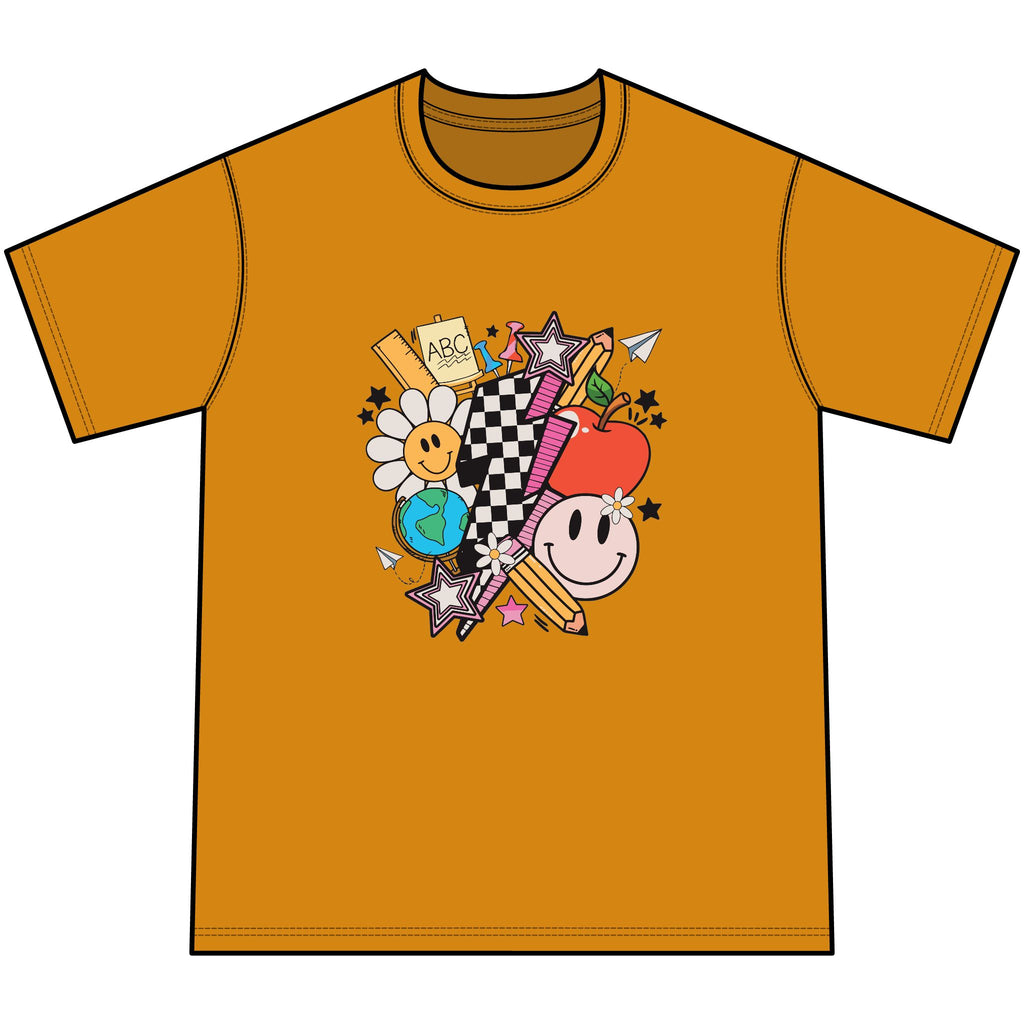Retro Happy Faces & Checkerboard