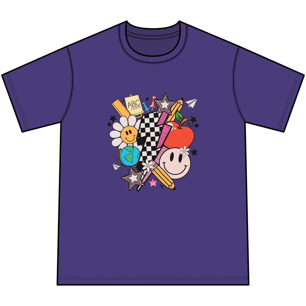 Retro Happy Faces & Checkerboard
