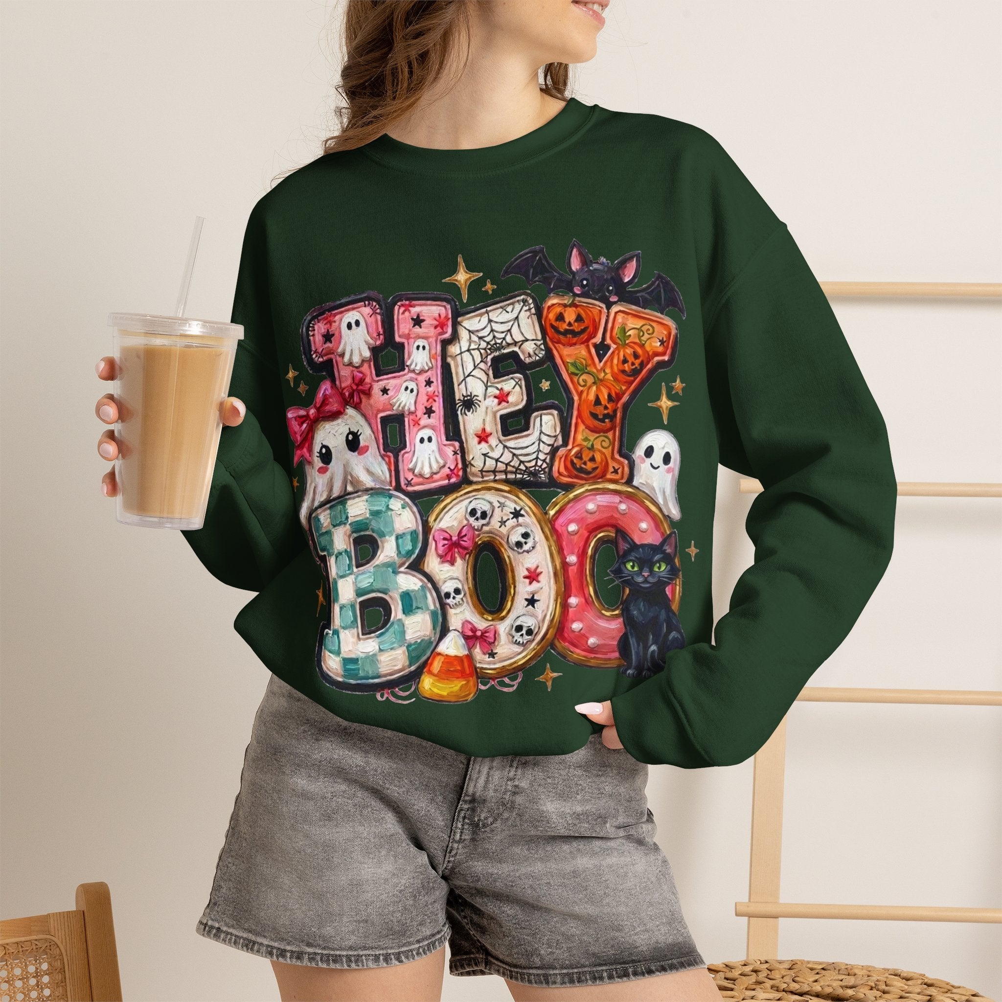 Halloween 'Hey Boo' Sweatshirt