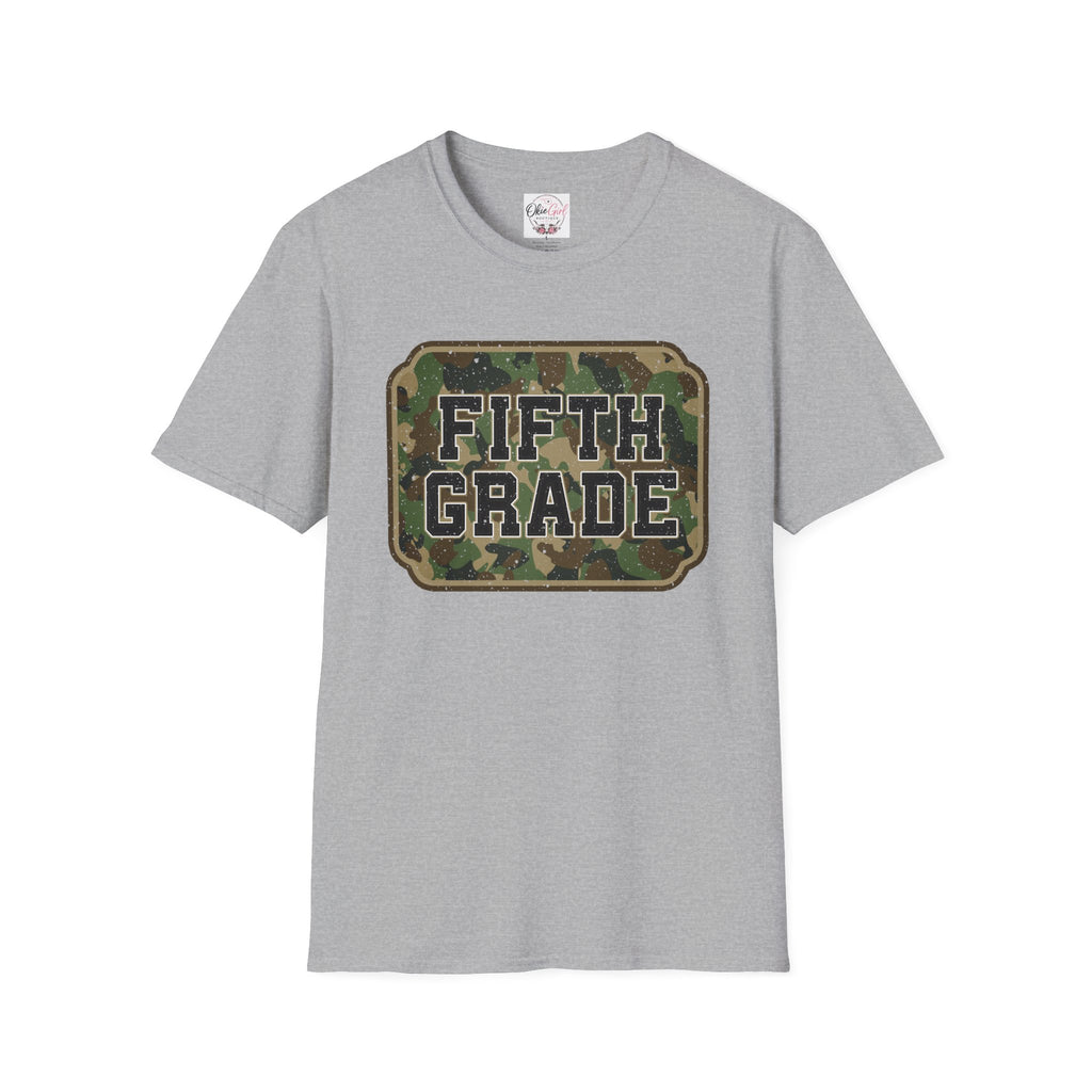 Fifth Grade Camo  (adult)  T-Shirt