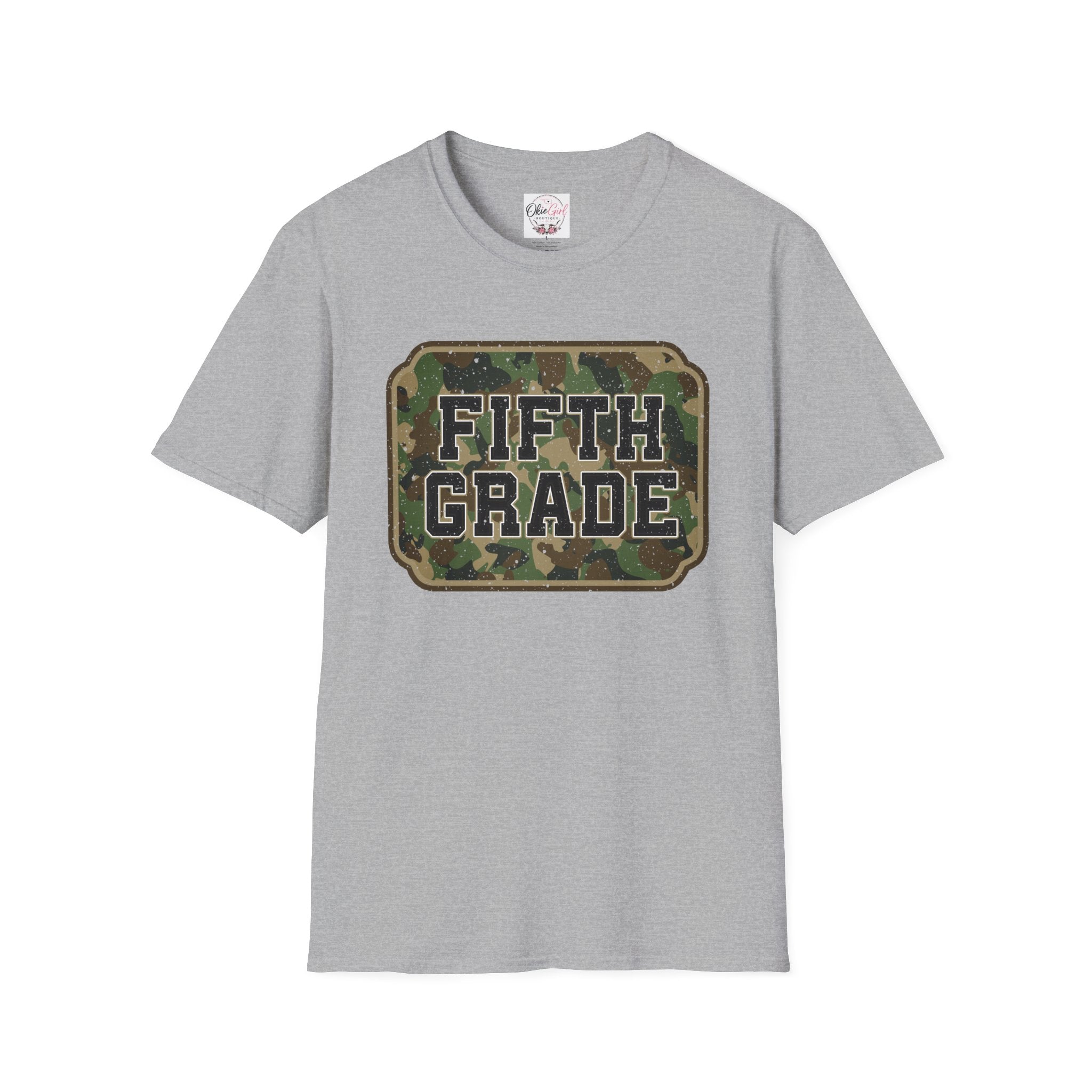 Fifth Grade Camo  (adult)  T-Shirt