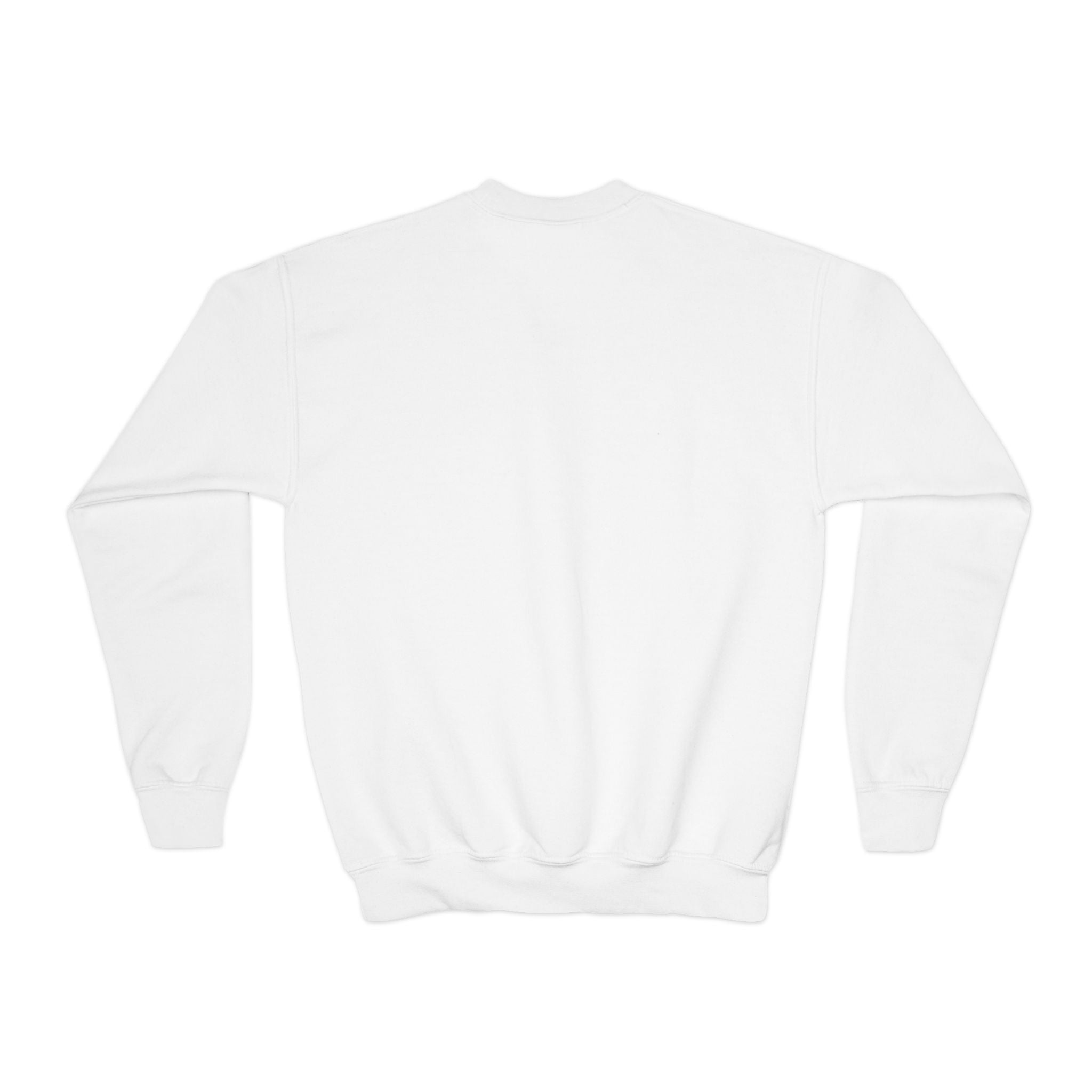 Youth Crewneck Sweatshirt — "Bruh We Back" Retro Smiley Graphic