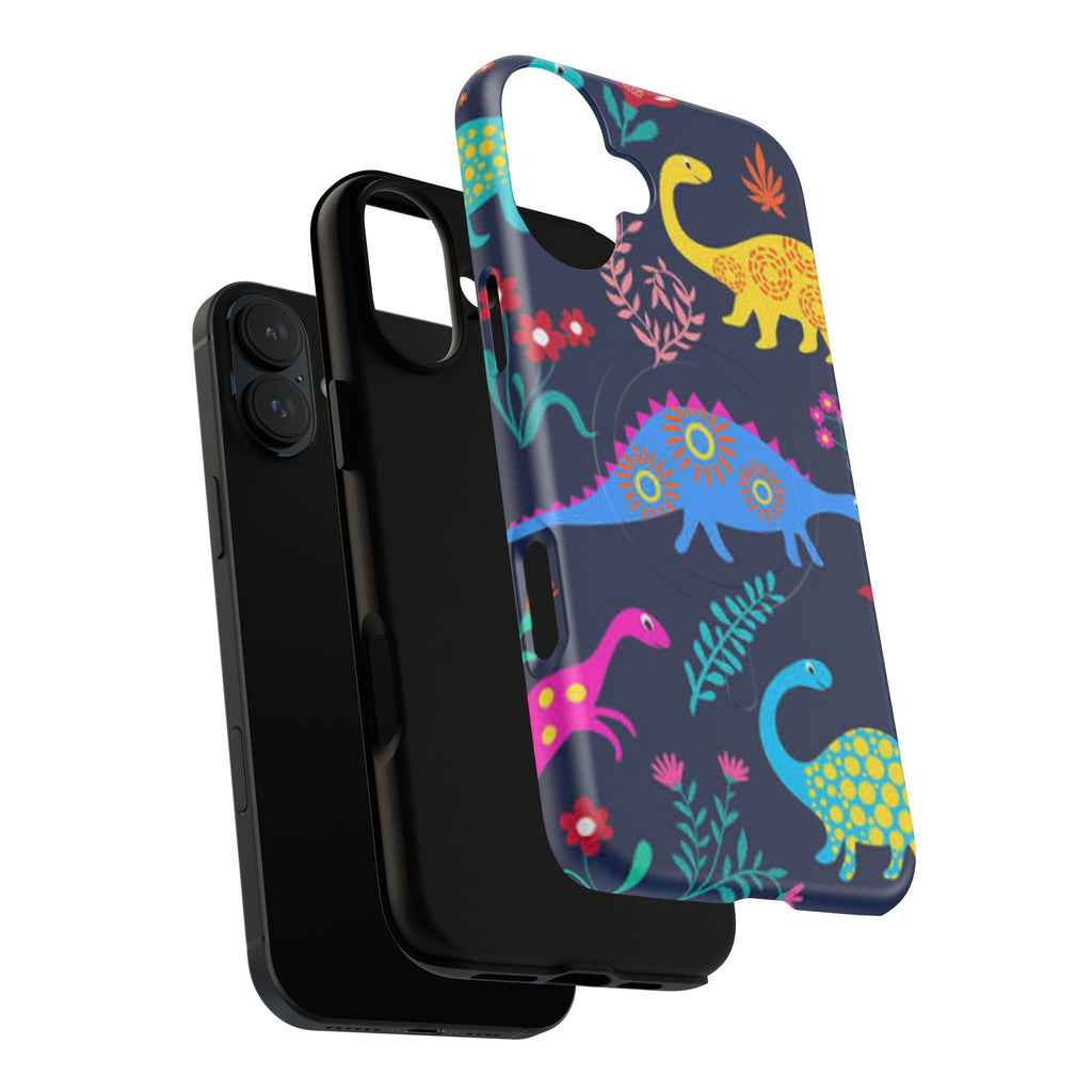Dino Floral Tough Magnetic Phone Case