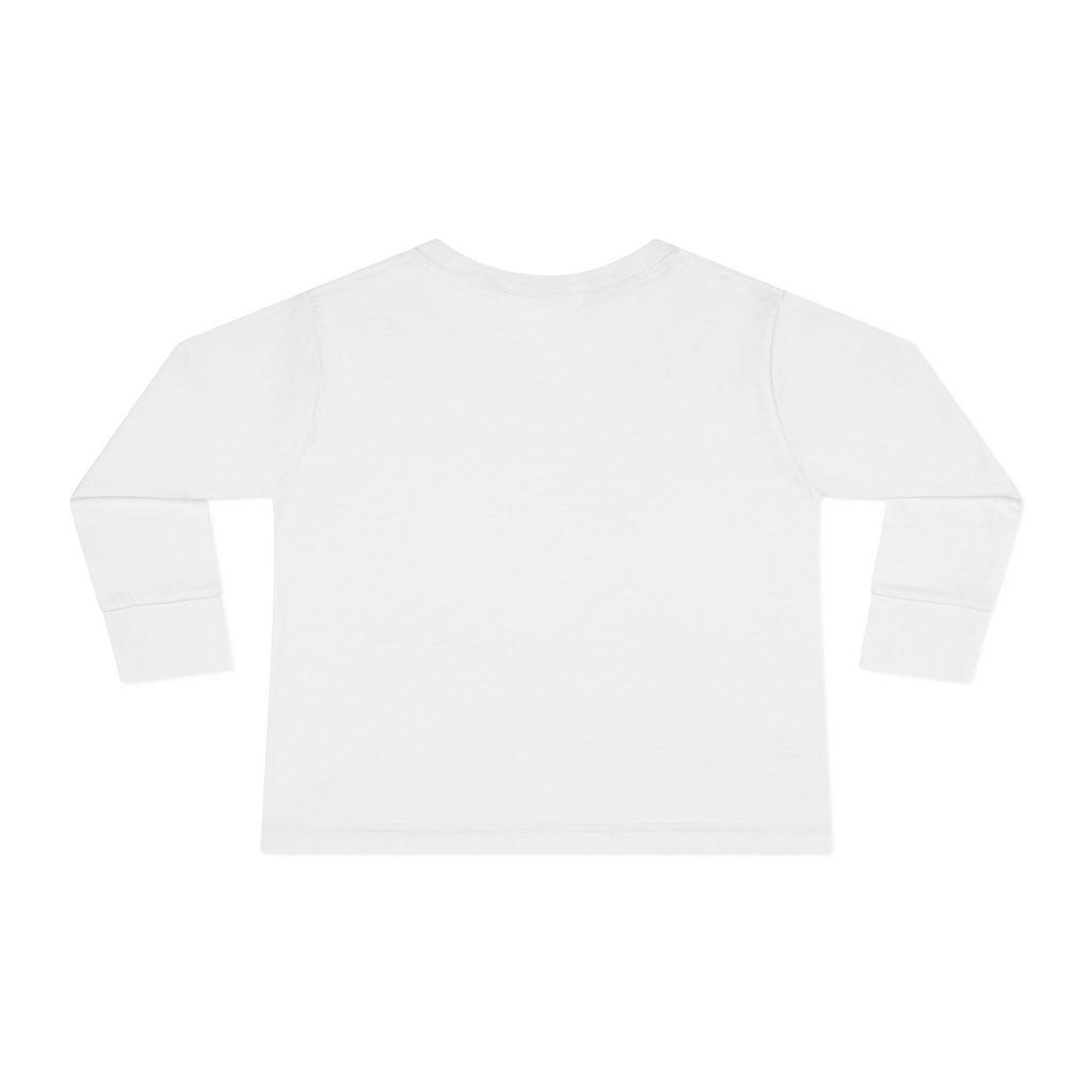 Love Cow Toddler Long Sleeve Tee — Cute Farm Animal Heart Design
