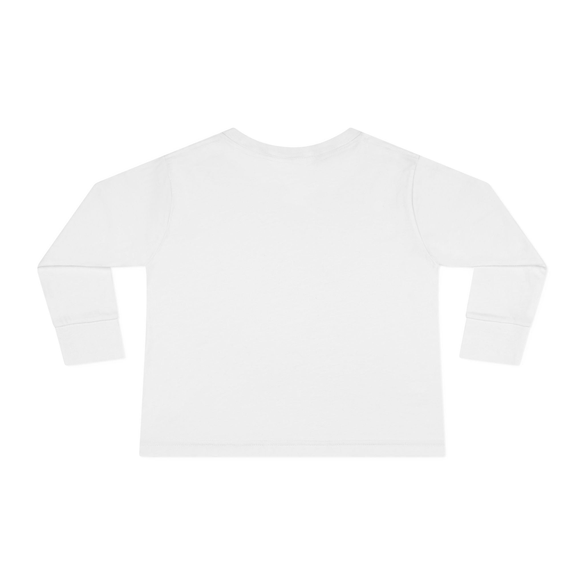 Love Cow Toddler Long Sleeve Tee — Cute Farm Animal Heart Design