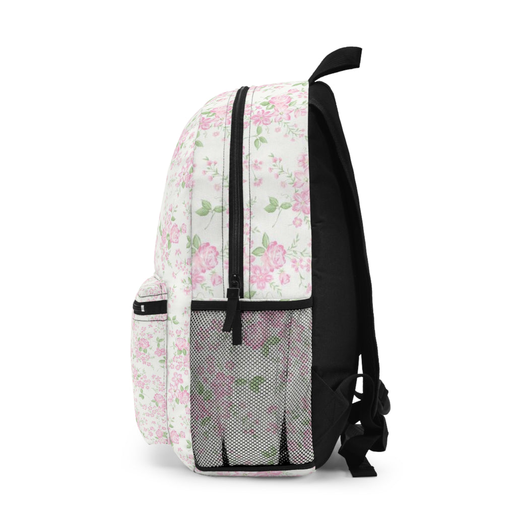Floral Pink Rose Backpack