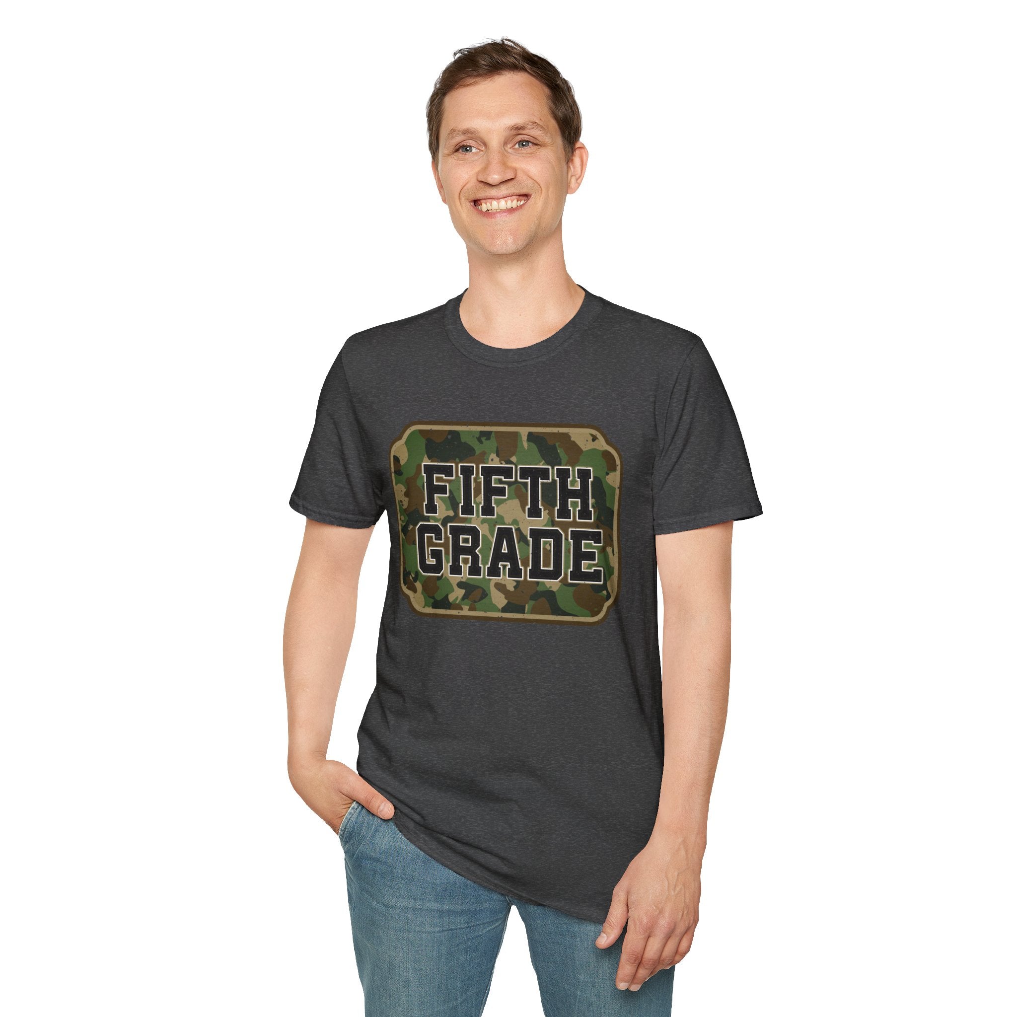 Fifth Grade Camo  (adult)  T-Shirt