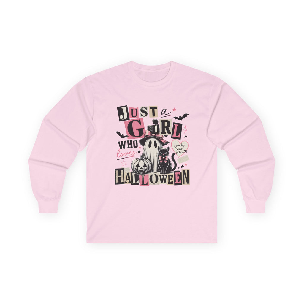 Just a Girl Who Loves Halloween Long Sleeve Tee