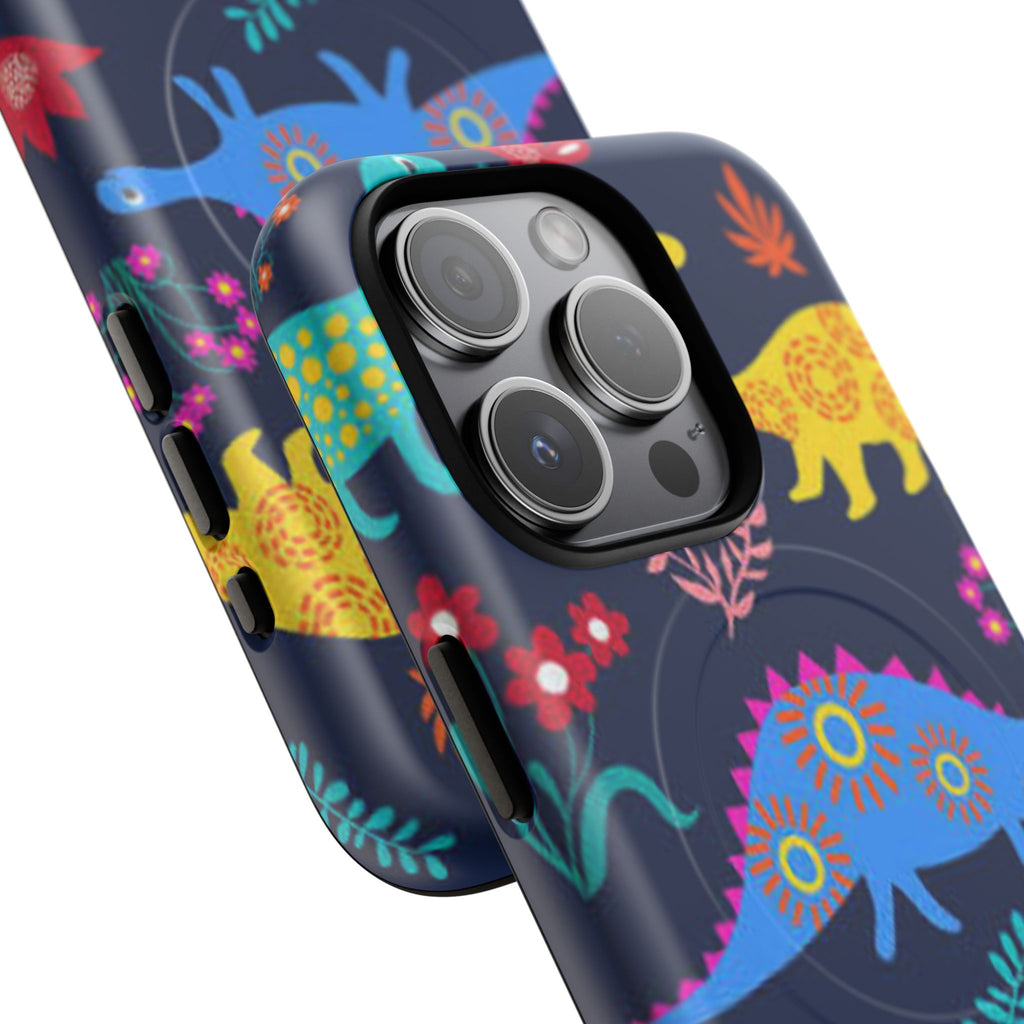 Dino Floral Tough Magnetic Phone Case