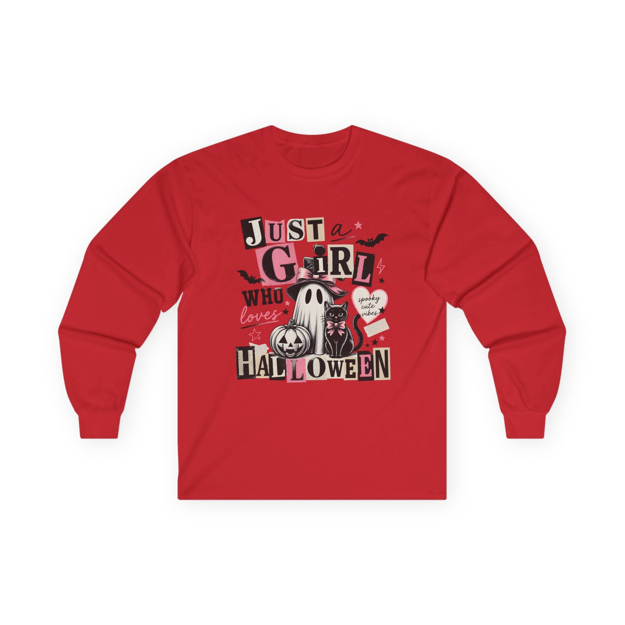 Just a Girl Who Loves Halloween Long Sleeve Tee