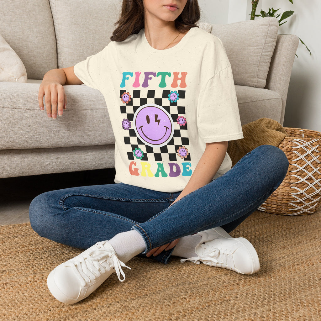 Fifth Grade Retro Smiley- Adult size