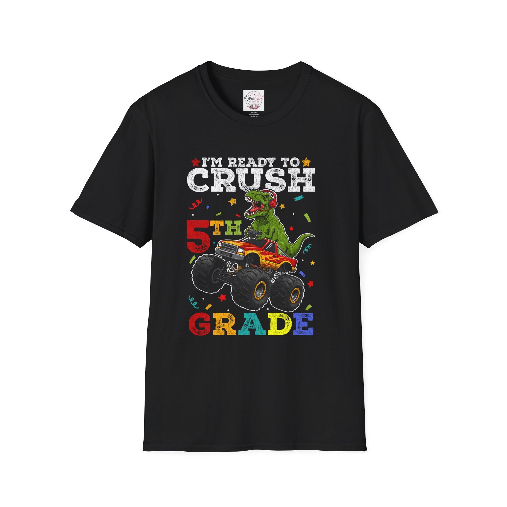 5th Grade T-Shirt – "I'm Ready to Crush 5th Grade" -Adult