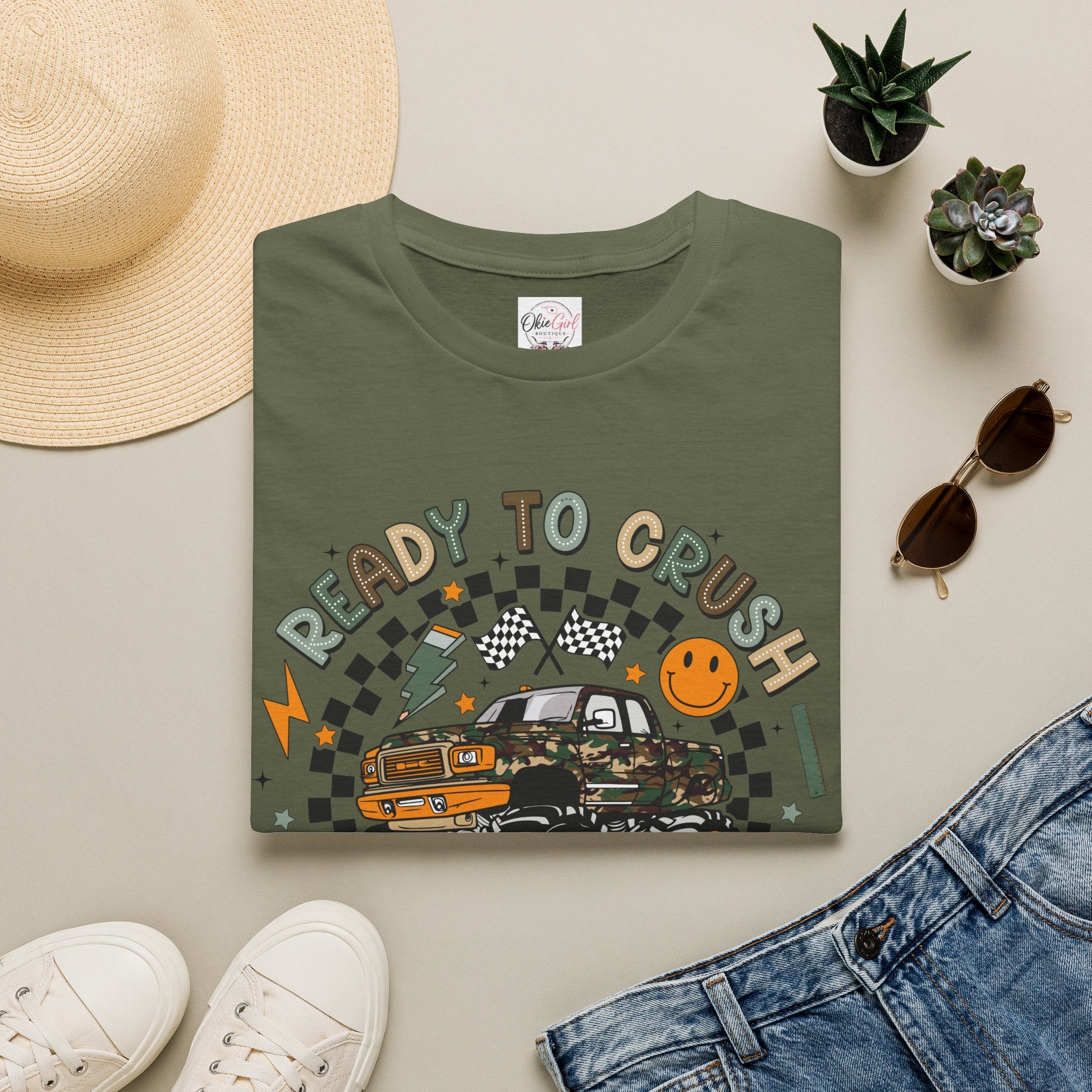 Ready to Crush Monster Truck T-Shirt — Adult size