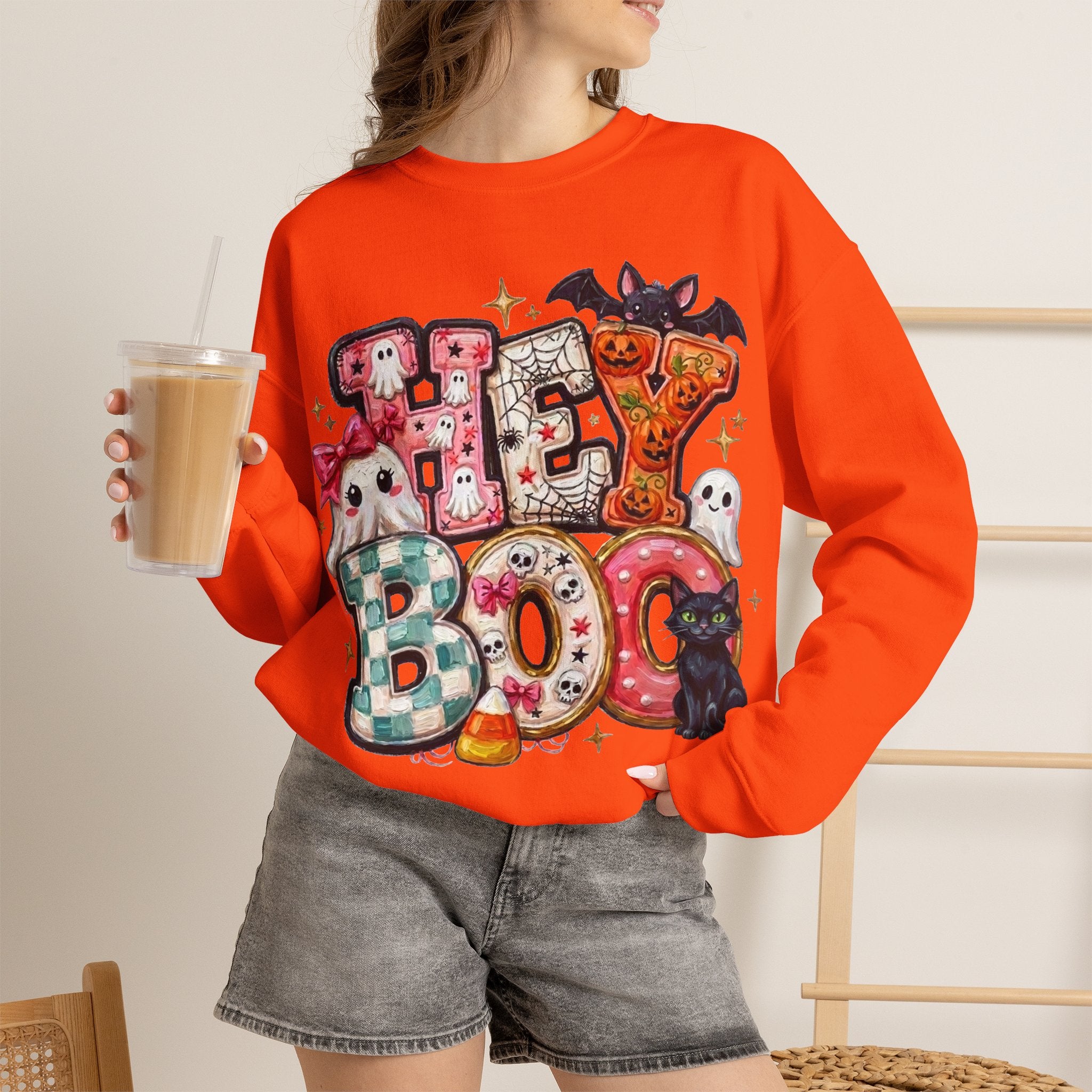 Halloween 'Hey Boo' Sweatshirt
