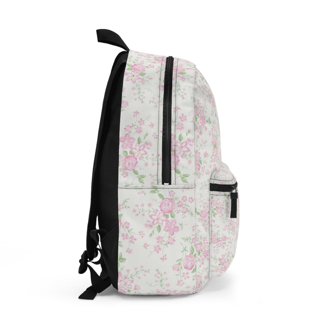 Floral Pink Rose Backpack