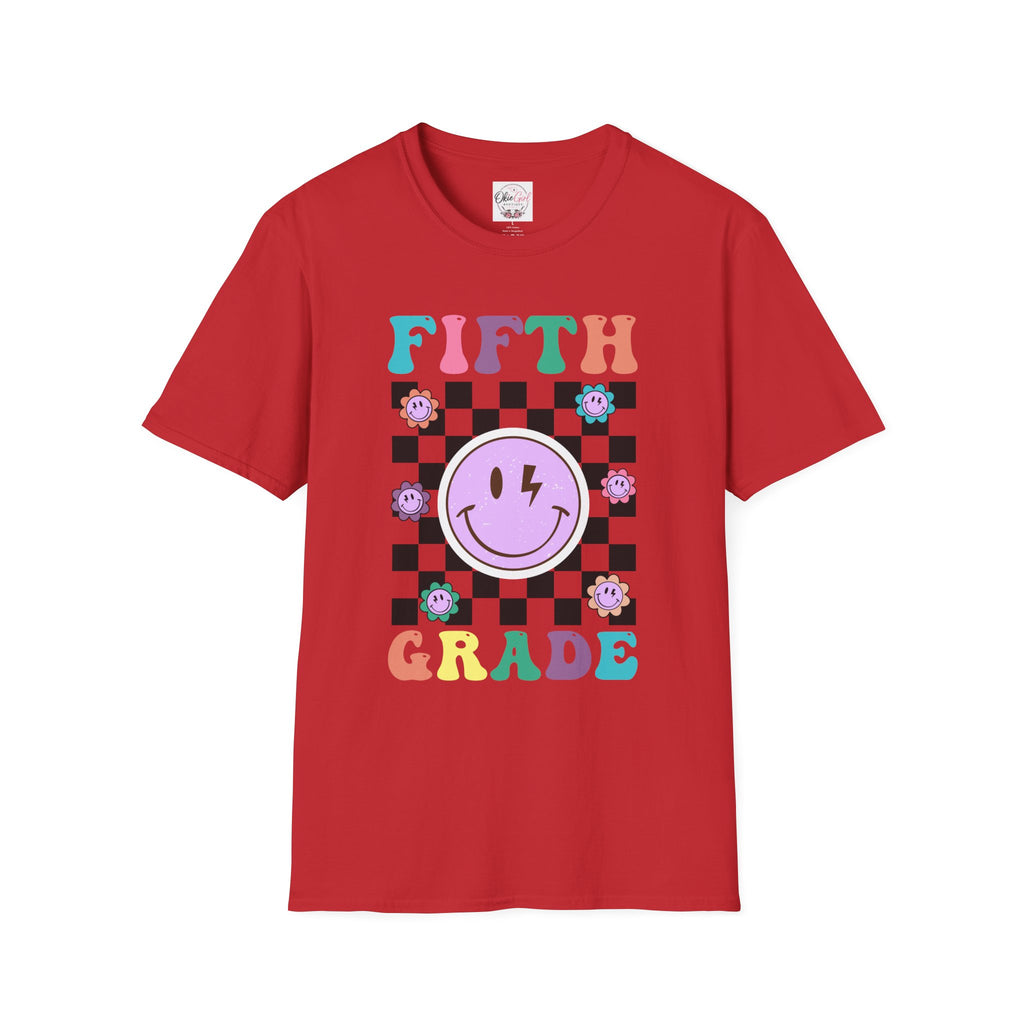 Fifth Grade Retro Smiley- Adult size