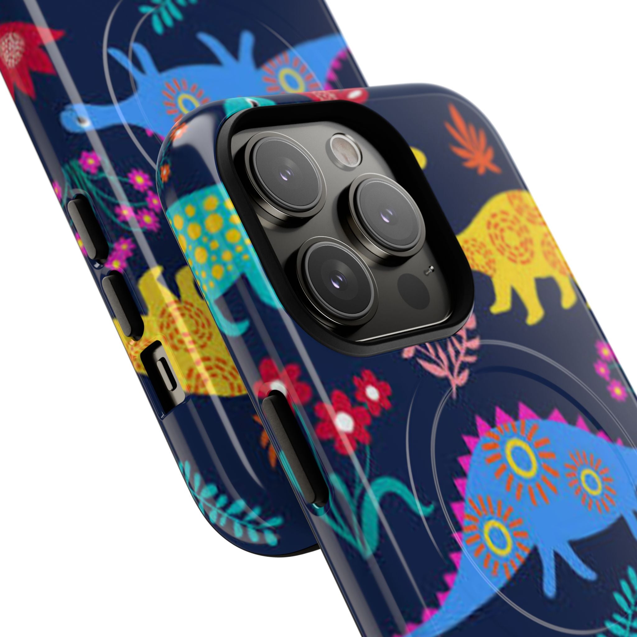 Dino Floral Tough Magnetic Phone Case