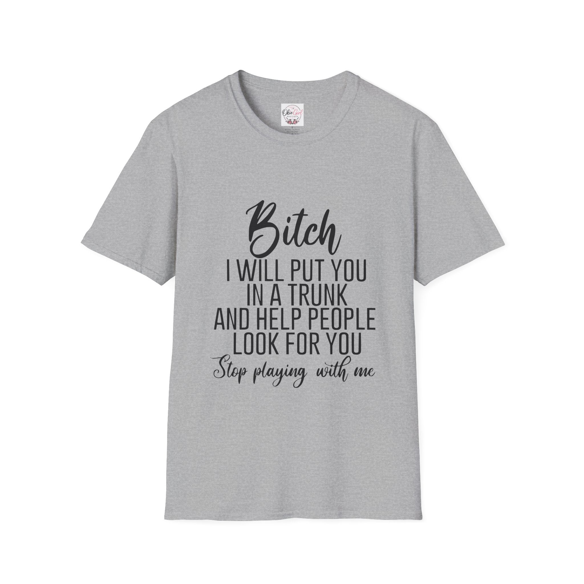 Hide you in the trunk shirt without anything on back