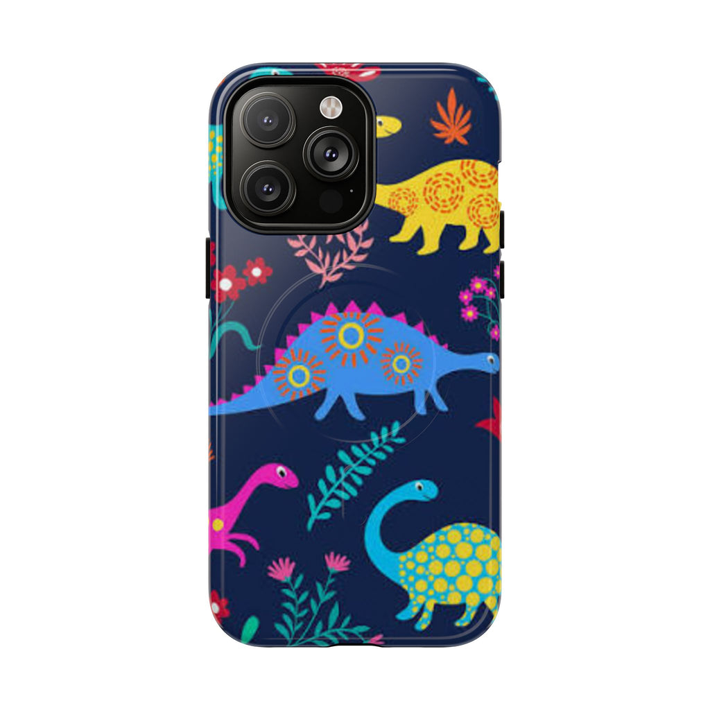Dino Floral Tough Magnetic Phone Case