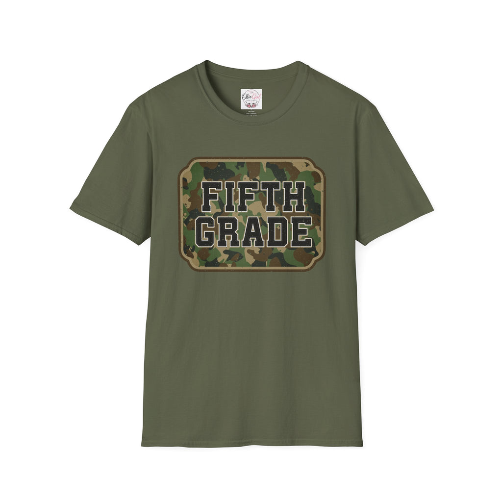Fifth Grade Camo  (adult)  T-Shirt