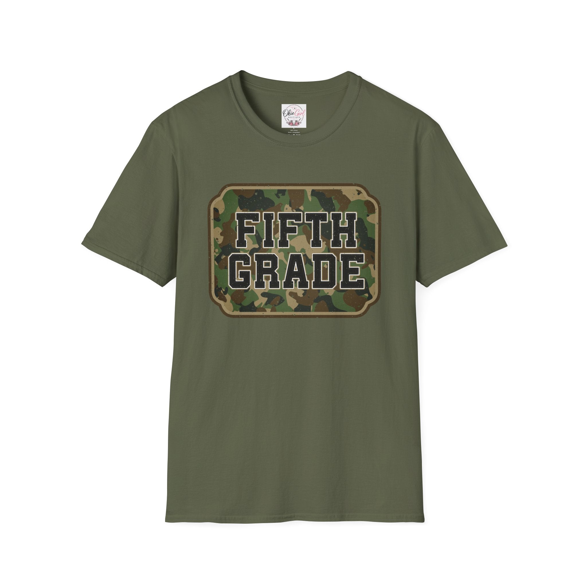 Fifth Grade Camo  (adult)  T-Shirt
