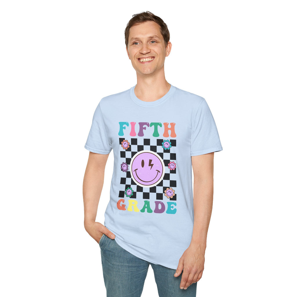 Fifth Grade Retro Smiley- Adult size