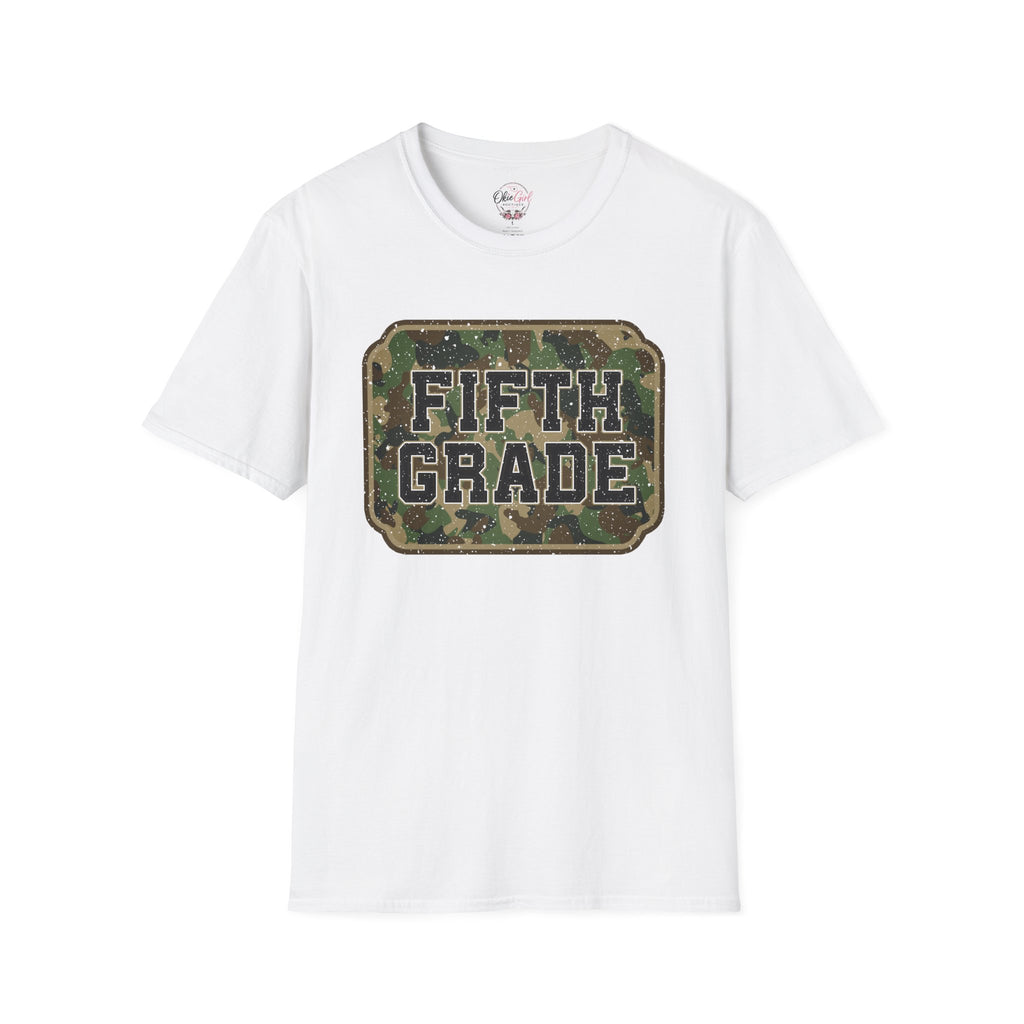 Fifth Grade Camo  (adult)  T-Shirt