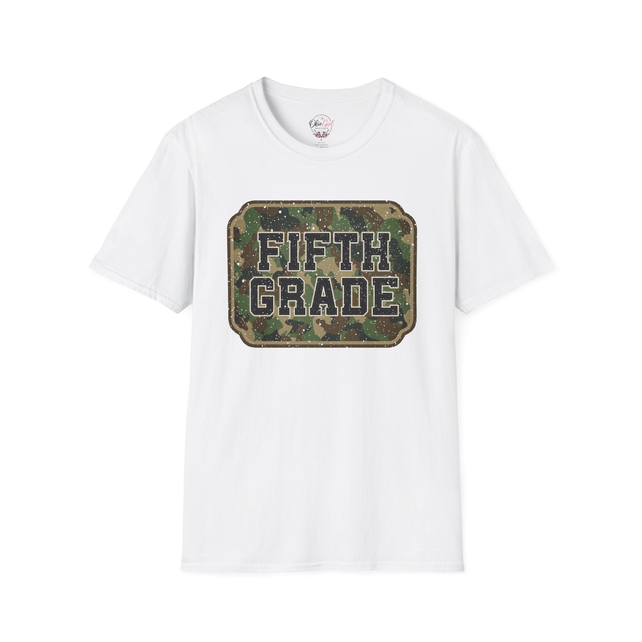 Fifth Grade Camo  (adult)  T-Shirt