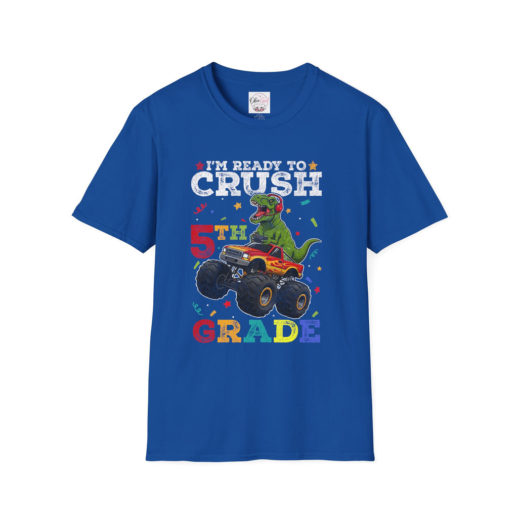 5th Grade T-Shirt – "I'm Ready to Crush 5th Grade" -Adult