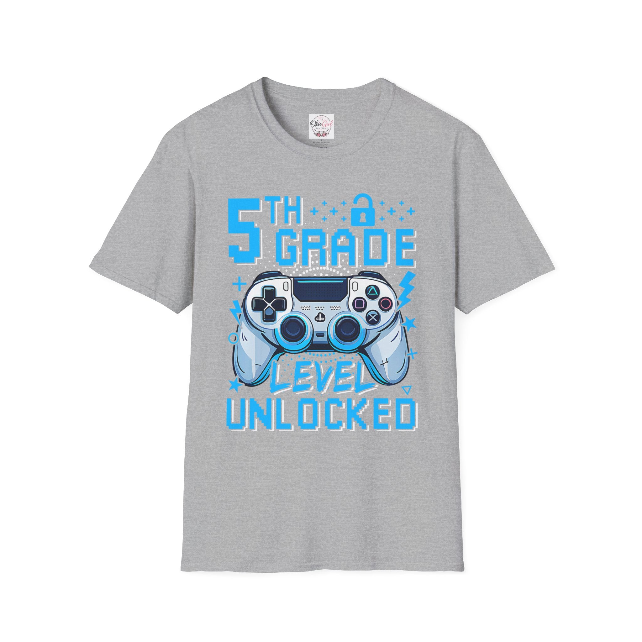 5th Grade Level Unlocked T-Shirt — Adult size
