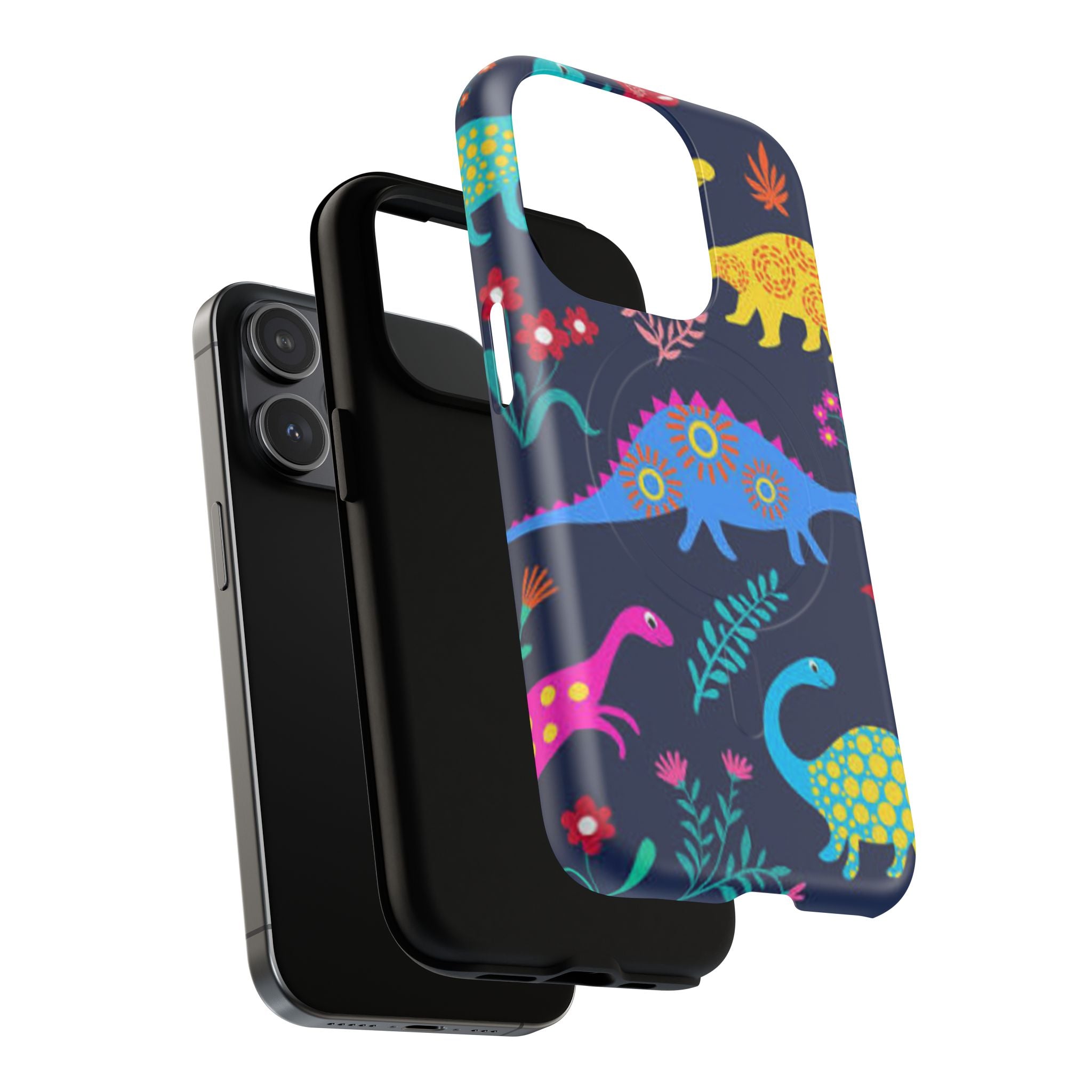 Dino Floral Tough Magnetic Phone Case