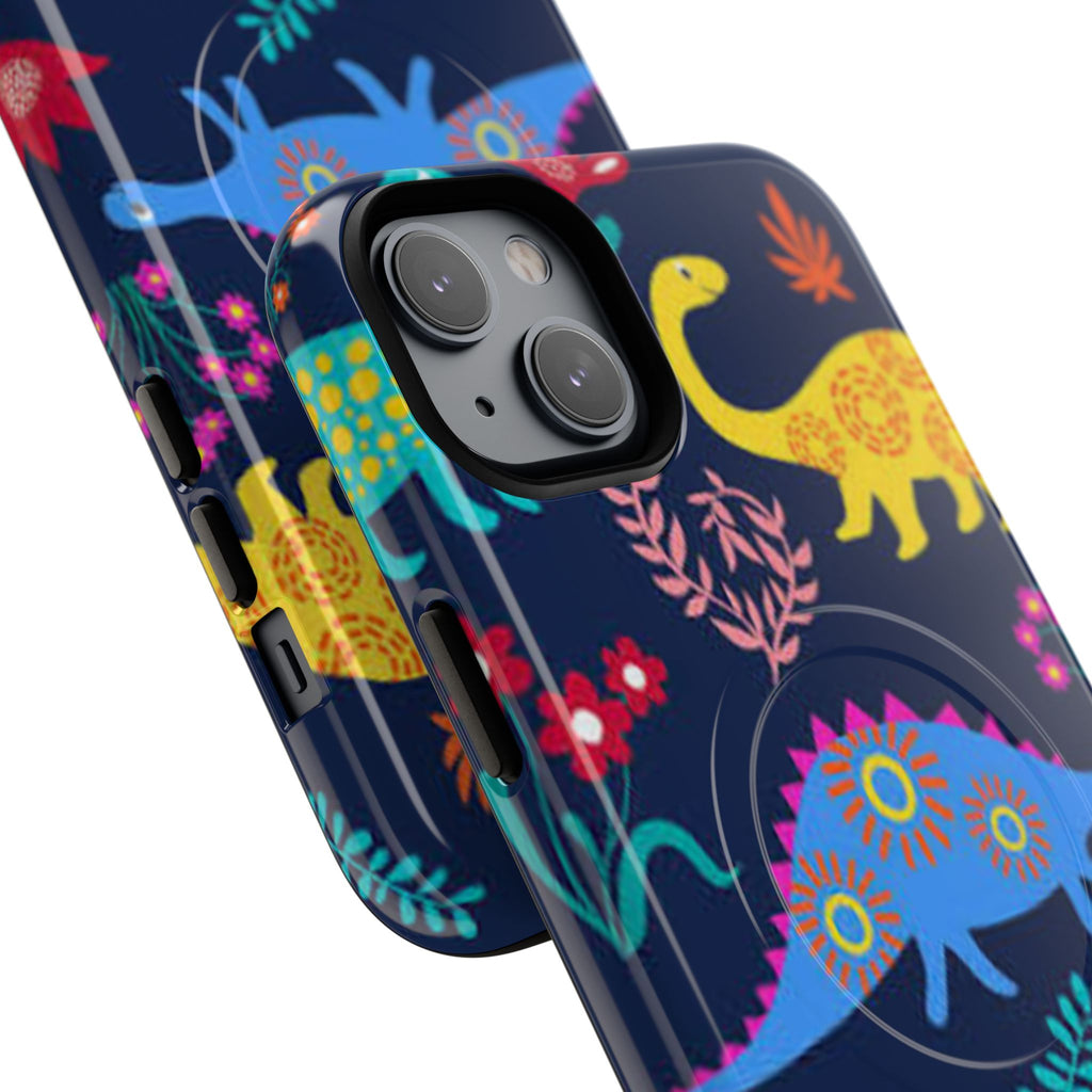 Dino Floral Tough Magnetic Phone Case