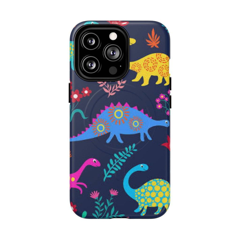 Dino Floral Tough Magnetic Phone Case