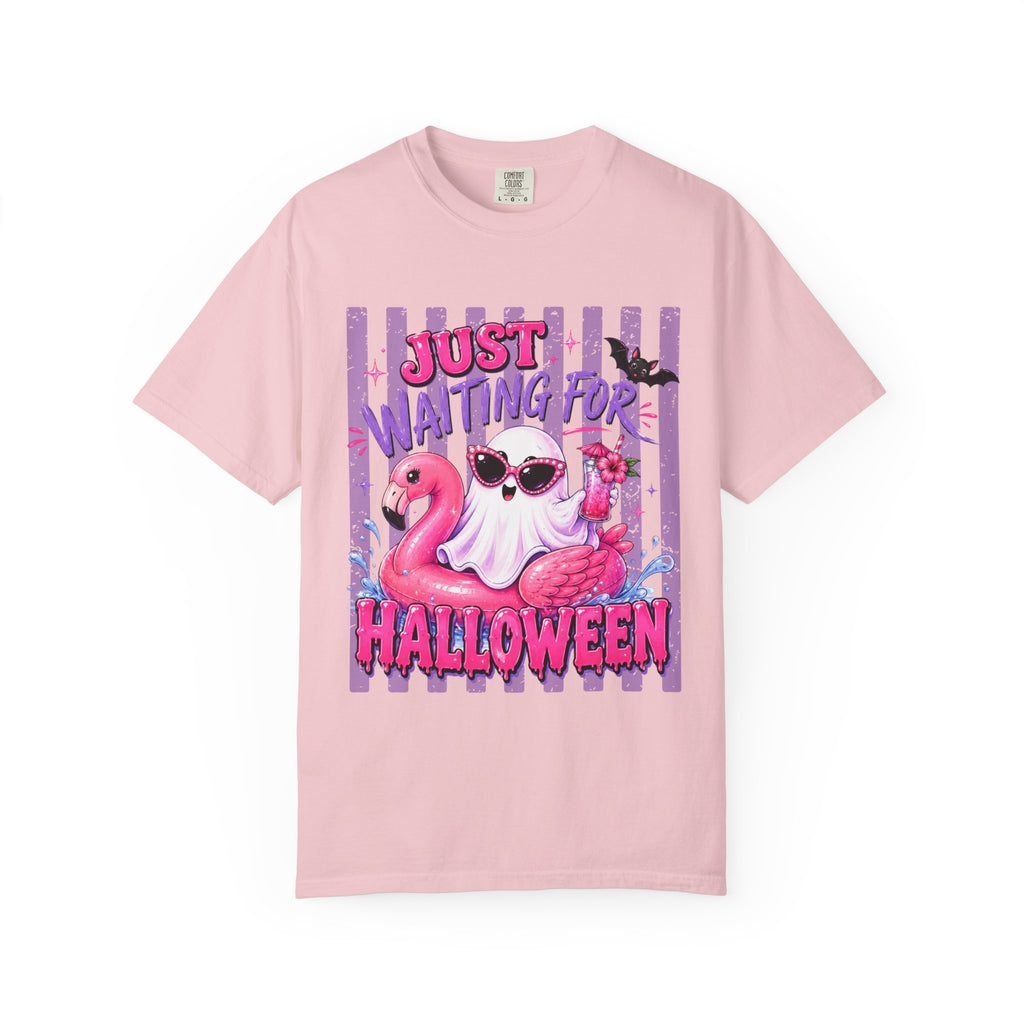 "Just Waiting for Halloween" Cute Flamingo Tee