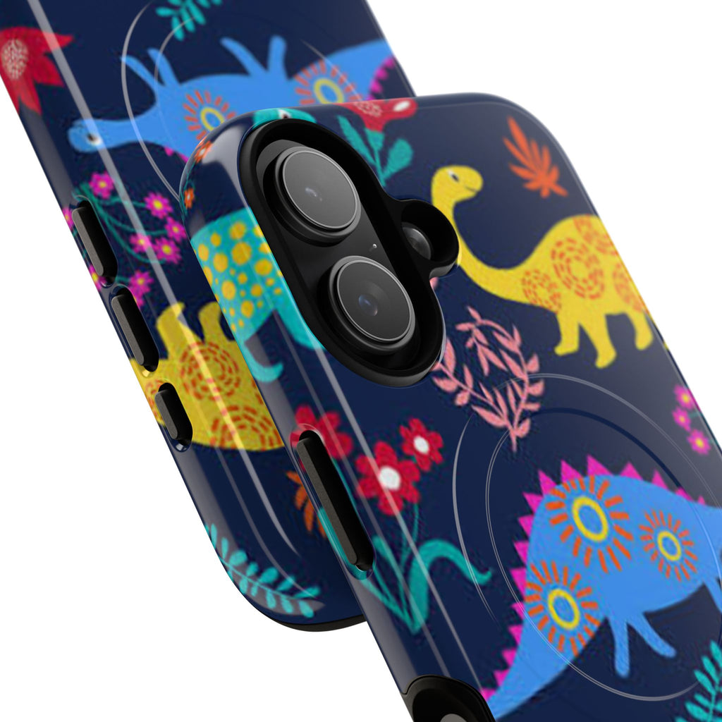 Dino Floral Tough Magnetic Phone Case
