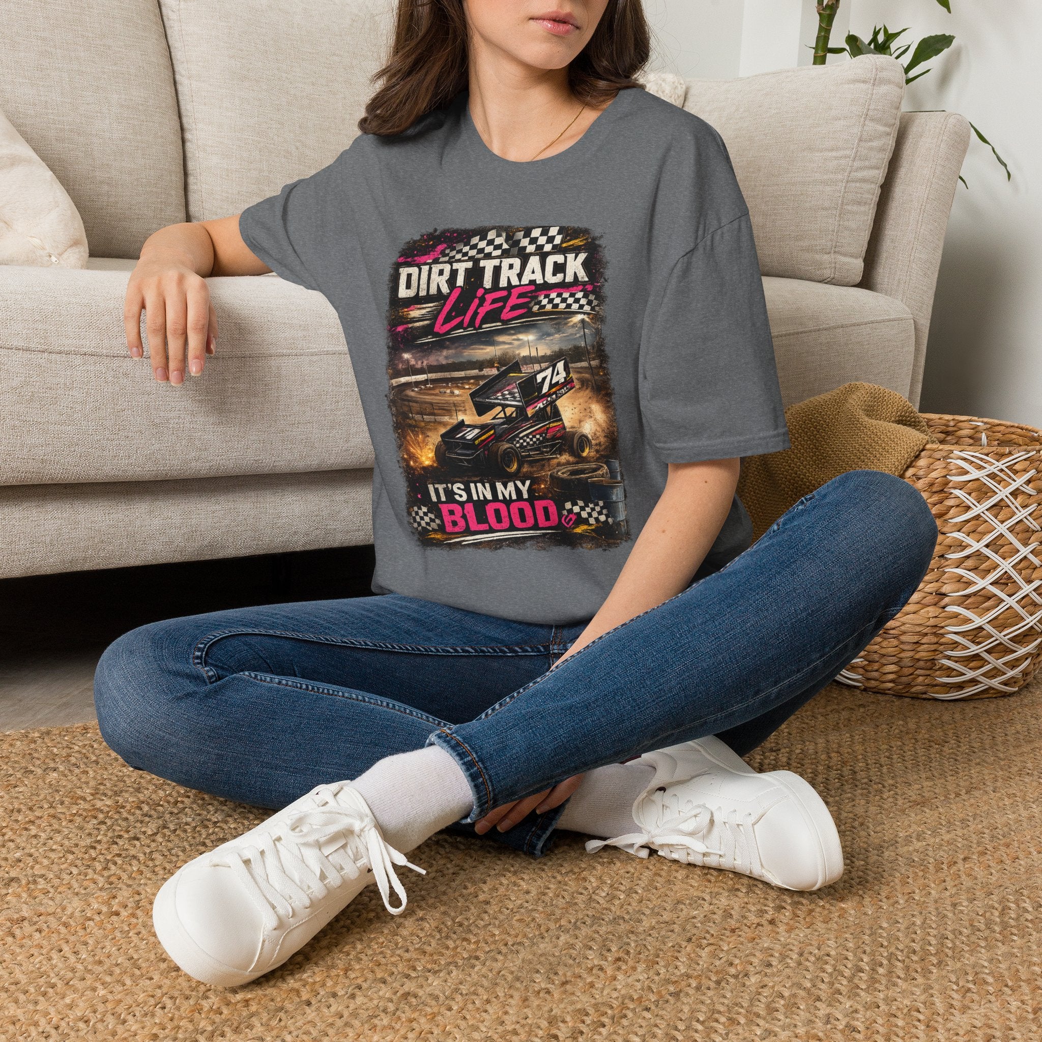 "It's In My Blood" Racing Tee