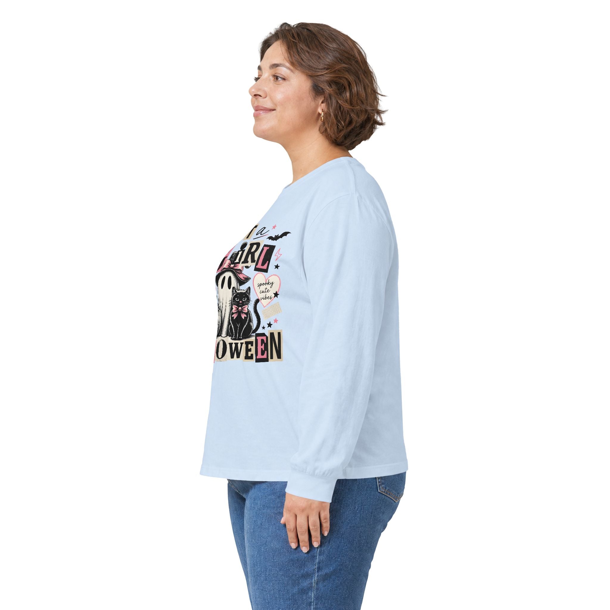Just a Girl Who Loves Halloween Long Sleeve Tee