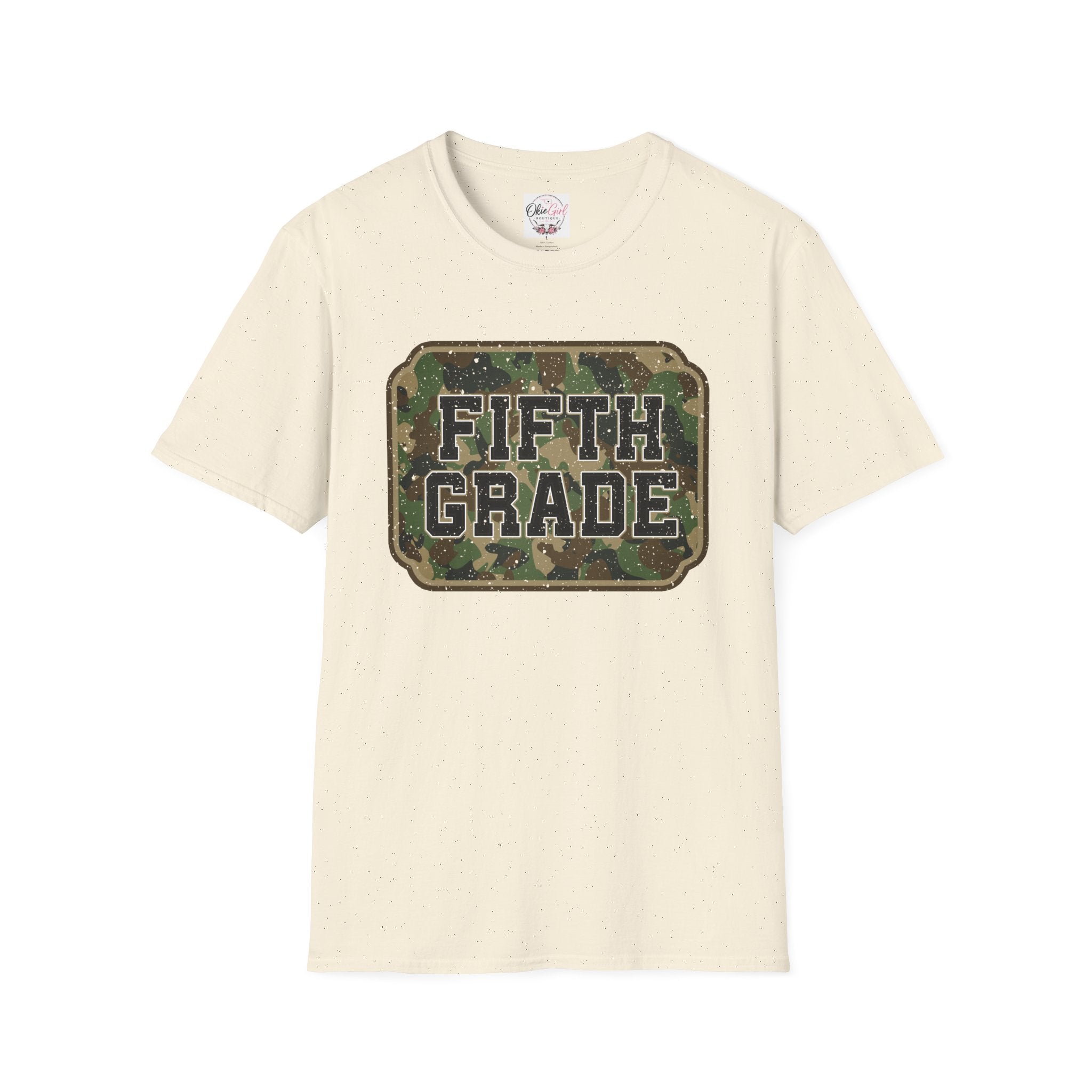 Fifth Grade Camo  (adult)  T-Shirt