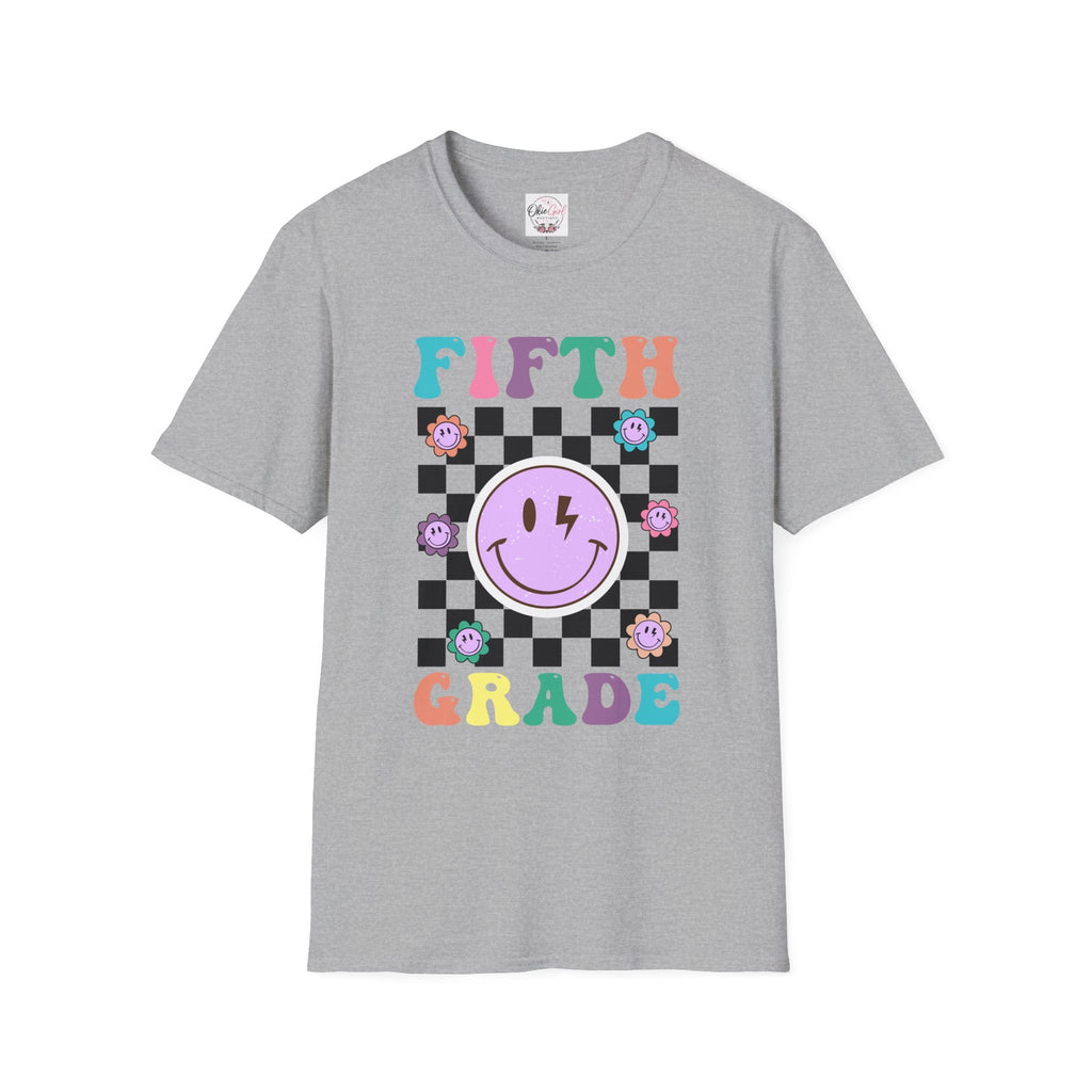 Fifth Grade Retro Smiley- Adult size