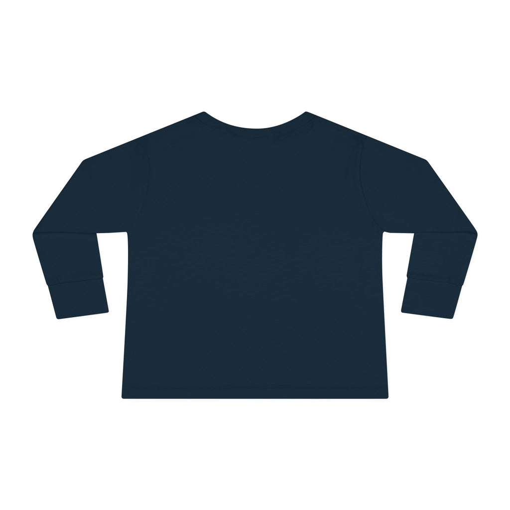Love Cow Toddler Long Sleeve Tee — Cute Farm Animal Heart Design