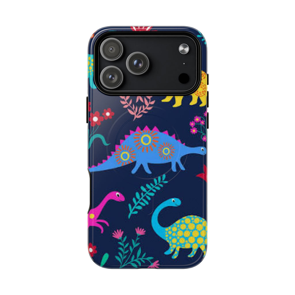 Dino Floral Tough Magnetic Phone Case