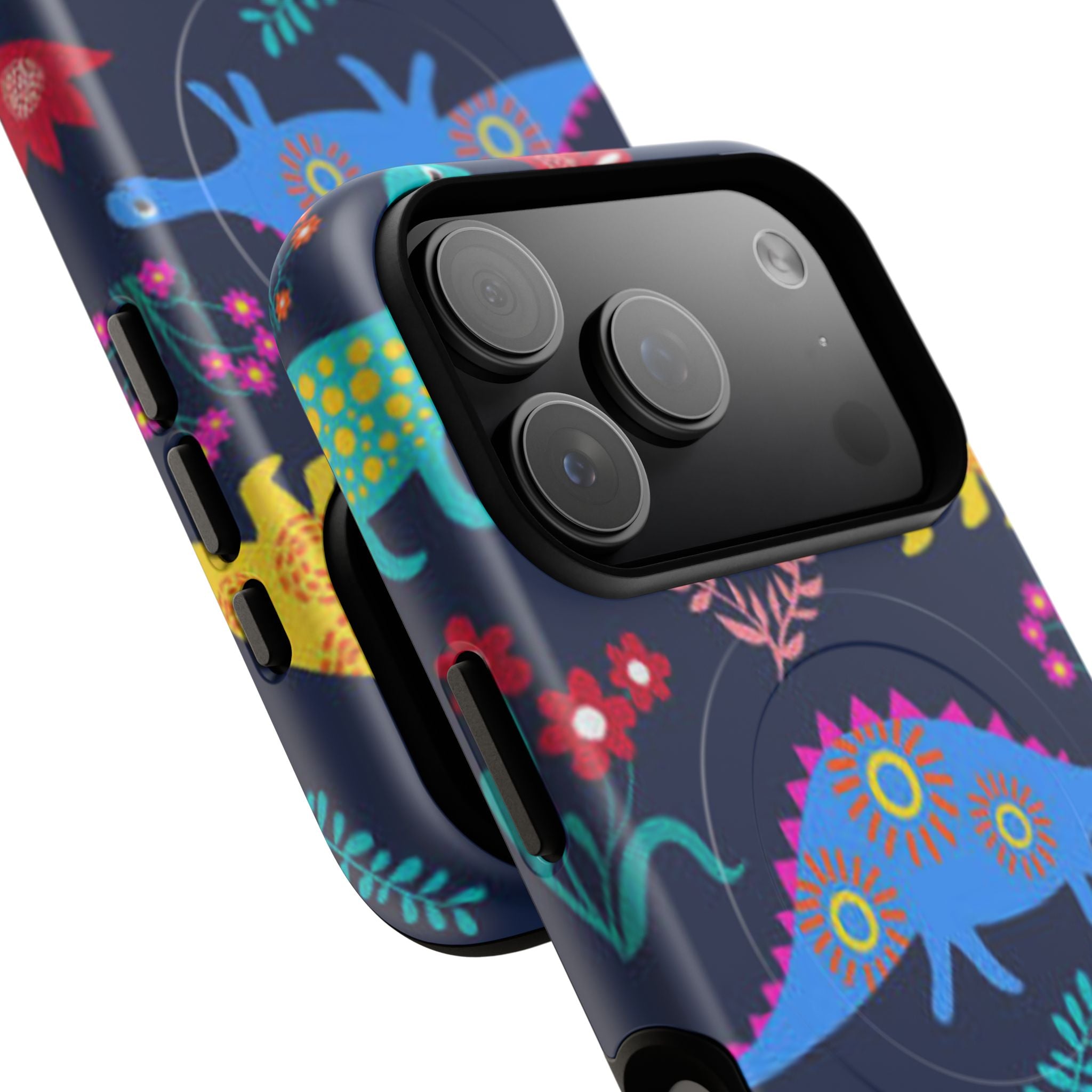 Dino Floral Tough Magnetic Phone Case