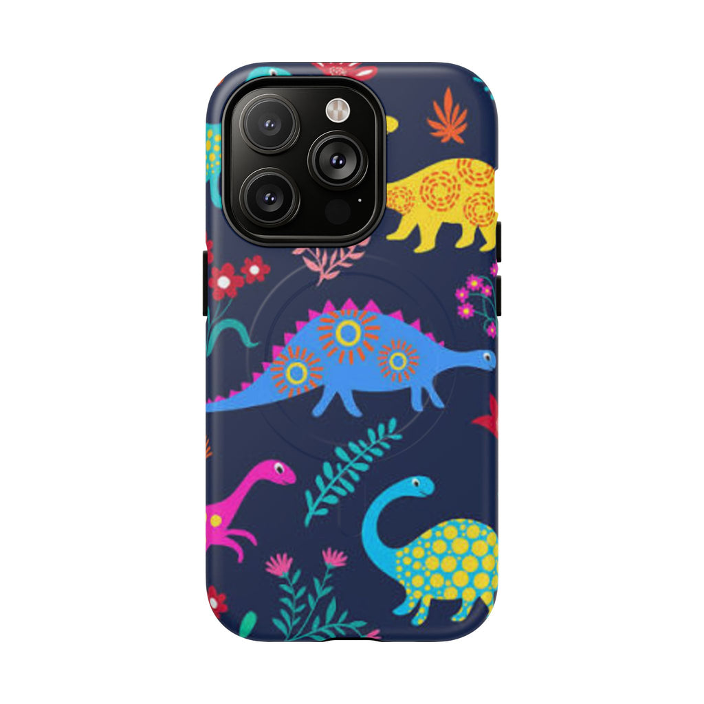 Dino Floral Tough Magnetic Phone Case