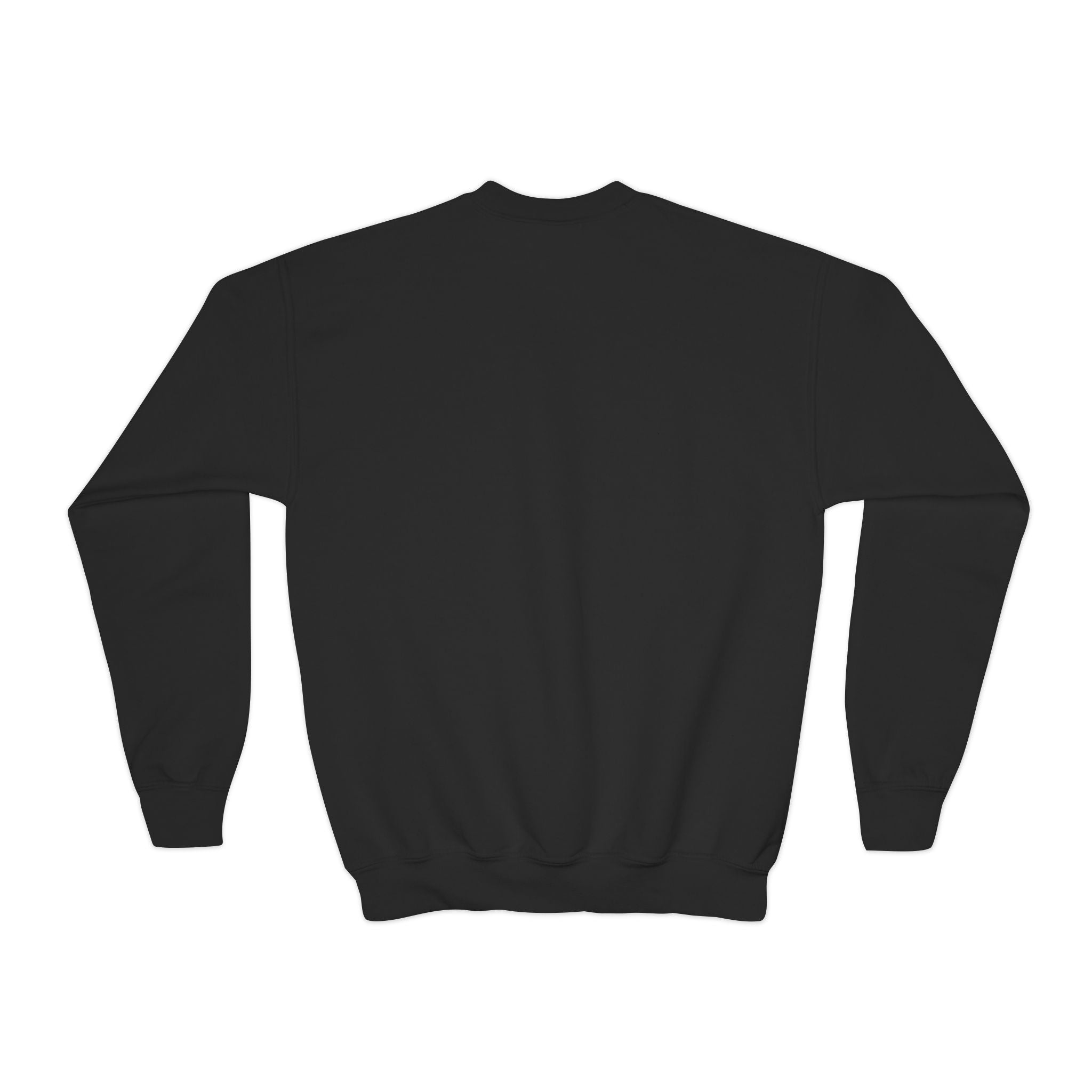 Youth Crewneck Sweatshirt — "Bruh We Back" Retro Smiley Graphic